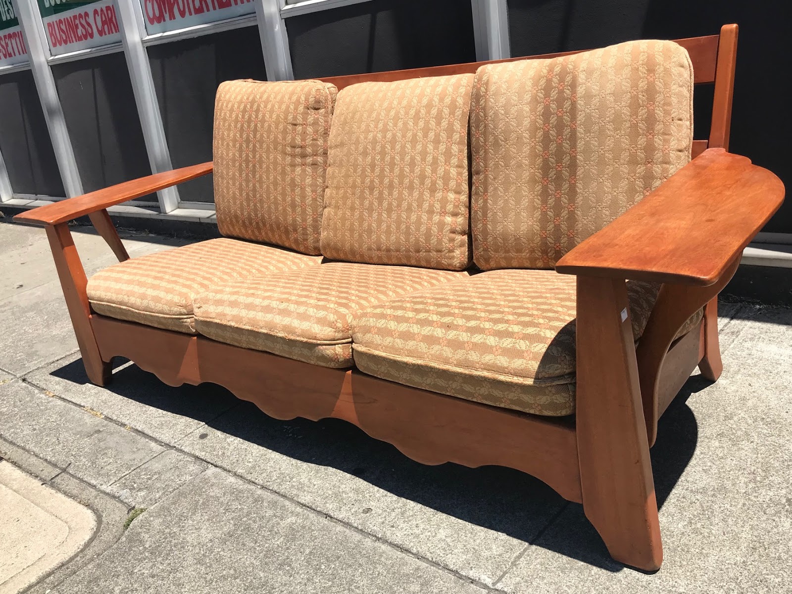 UHURU FURNITURE & COLLECTIBLES **SOLD** 28796 Vintage Maple 79" Wide