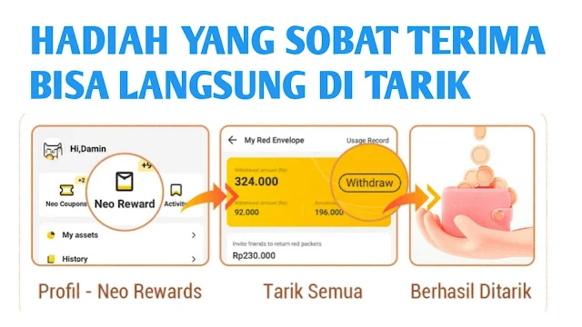 Cara melakukan penarikan Rewards