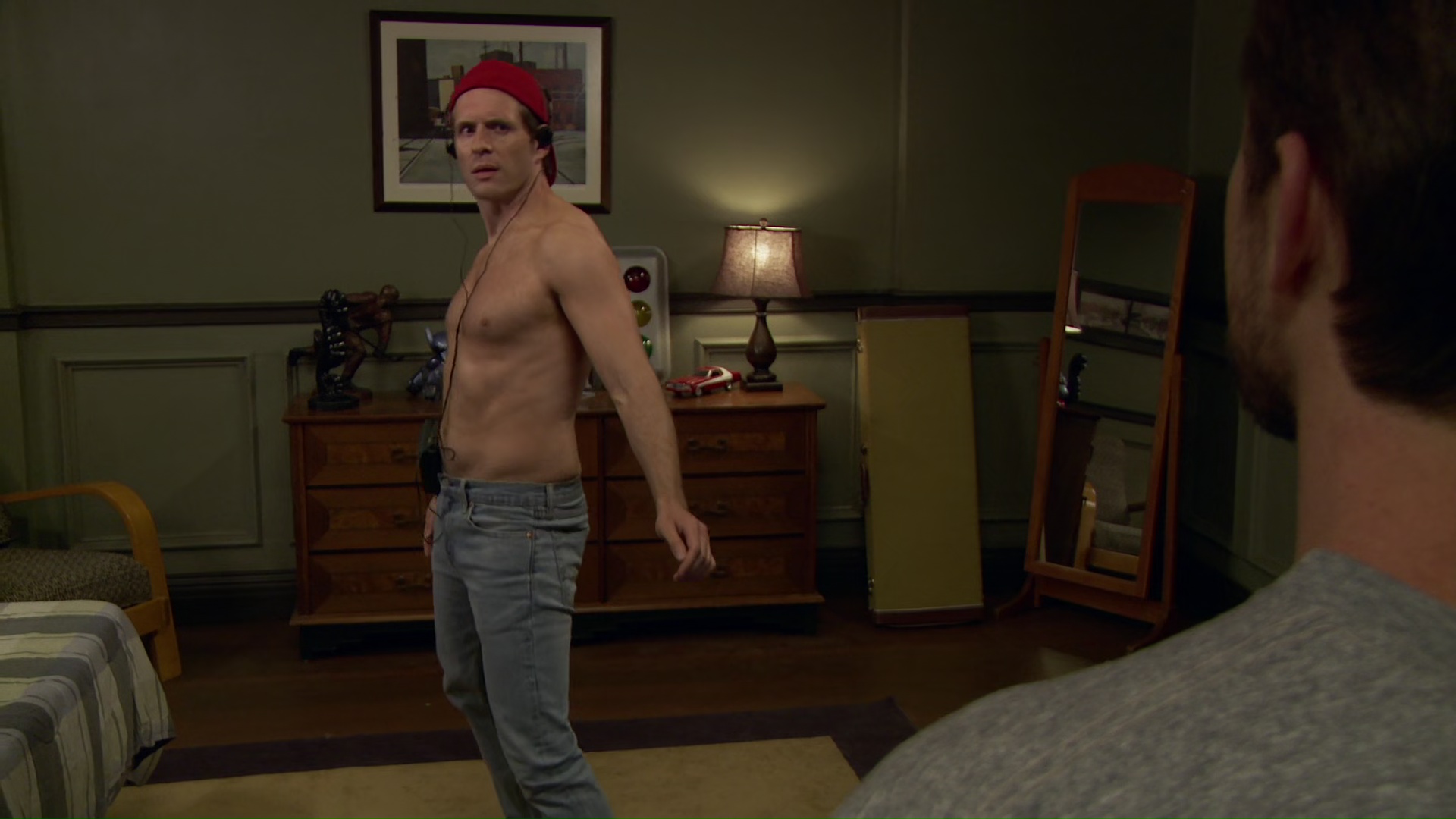 Glenn Howerton shirtless in It's Always Sunny In Philadelphia 12-07 &q...