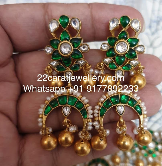 Exclusive Silver Green Kundan Jewellery Exclusive Silver Green Kundan Jewellery