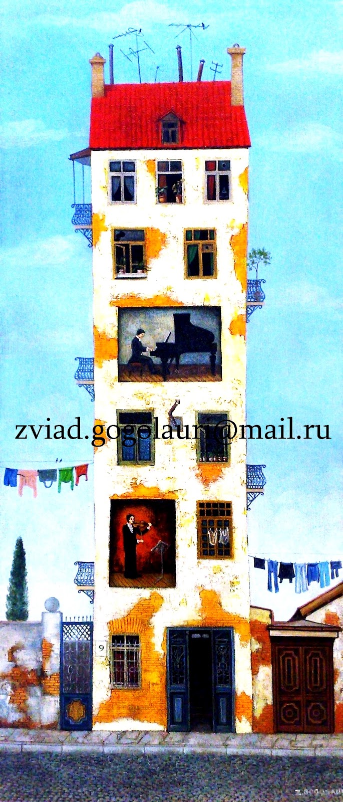 The artist-painter Zviad Gogolauri