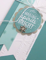 Stampin' Up! Among the Branches Winter Christmas Card #stampinup www.juliedavison.com