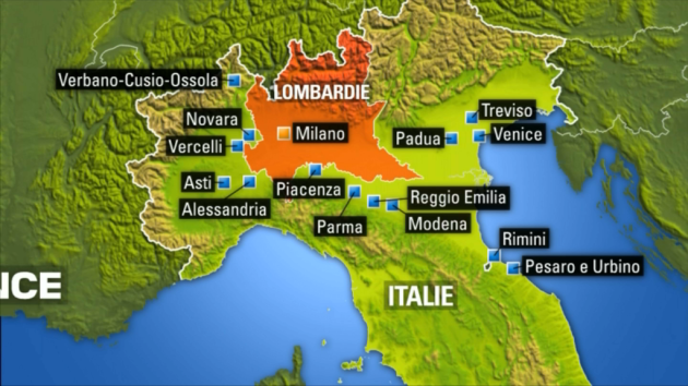 بالصورة...إيطاليا تقرر وضع ملايين الأشخاص في شمال البلاد قيد الحجر الصحي لإحتواء فيروس كورونا
