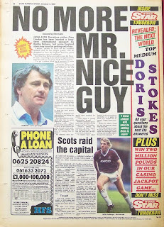back page of an old Star Sunday Sport newspaper