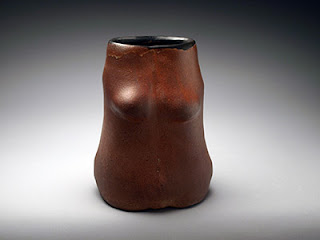 Red Woman Sculpture Pot - Lori Buff