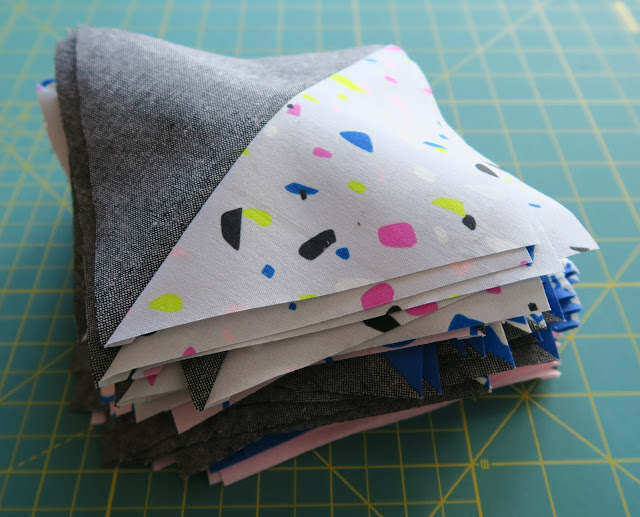 Luna Lovequilts - HSTs blocks for the Diaspora pattern by psbquilts