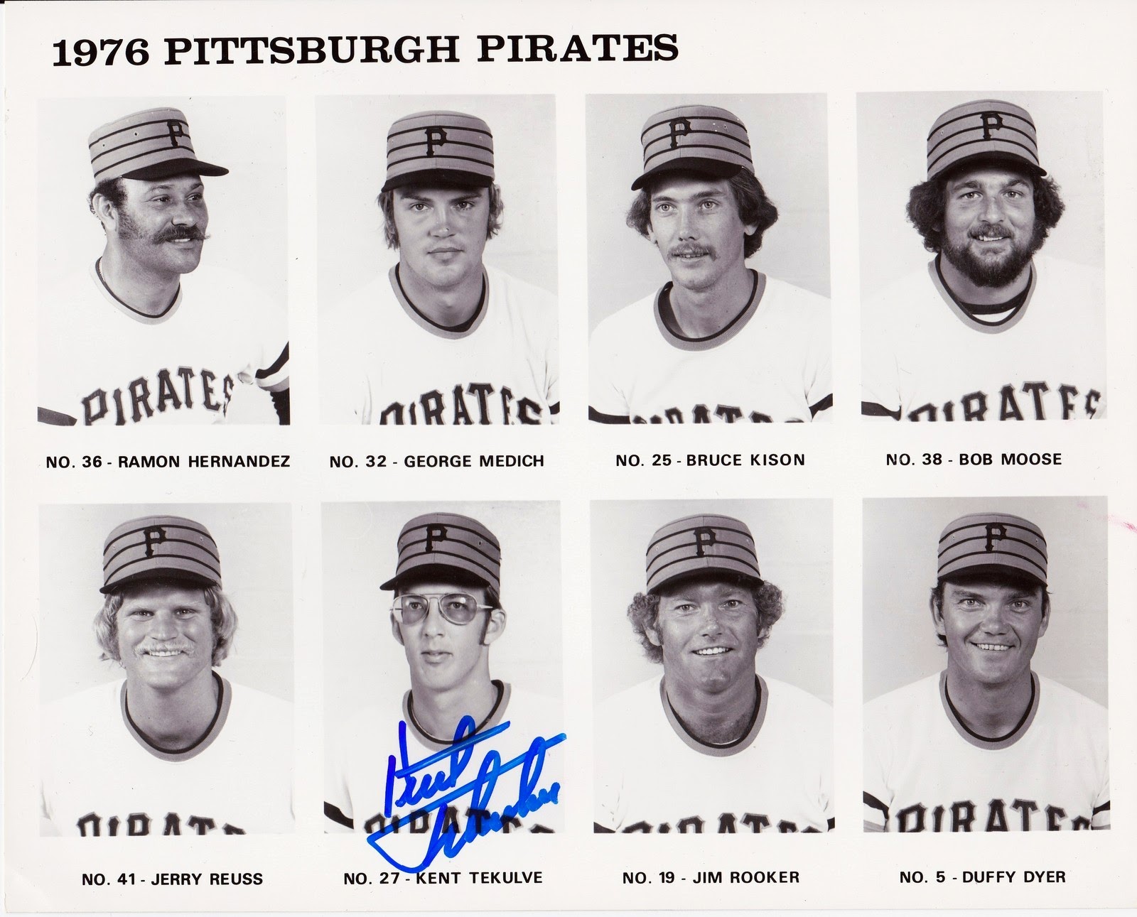1976 Pittsburgh Pirates- Bob Moose, etc