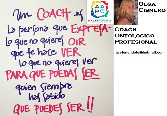 Coach Ontológico Profesional- Olga Cisnero