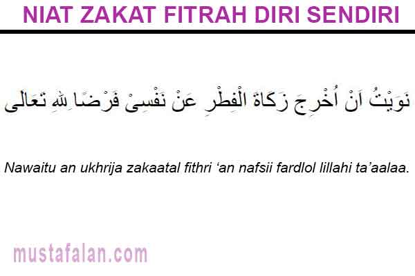 Doa Niat Zakat Fitrah Beserta Artinya Celoteh Bijak
