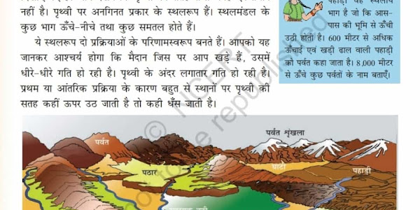 Class 6 Geography Chapter 06 Notes (पृथ्वी के प्रमुख स्थलरूप) in Hind | Education Flare
