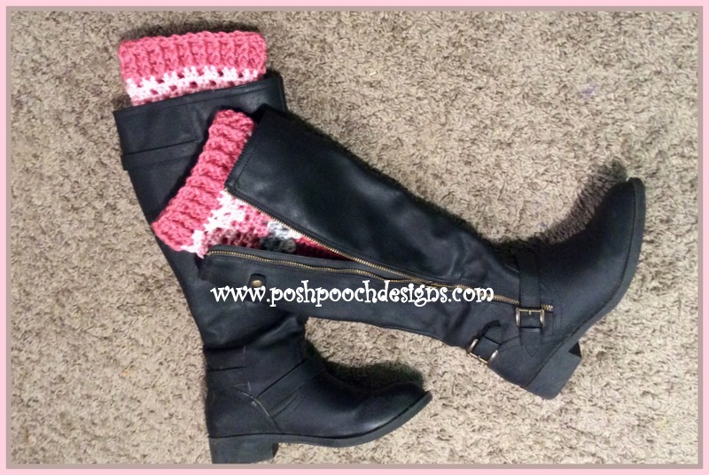 Posh Pooch Designs Free Boot Cuff Crochet pattern