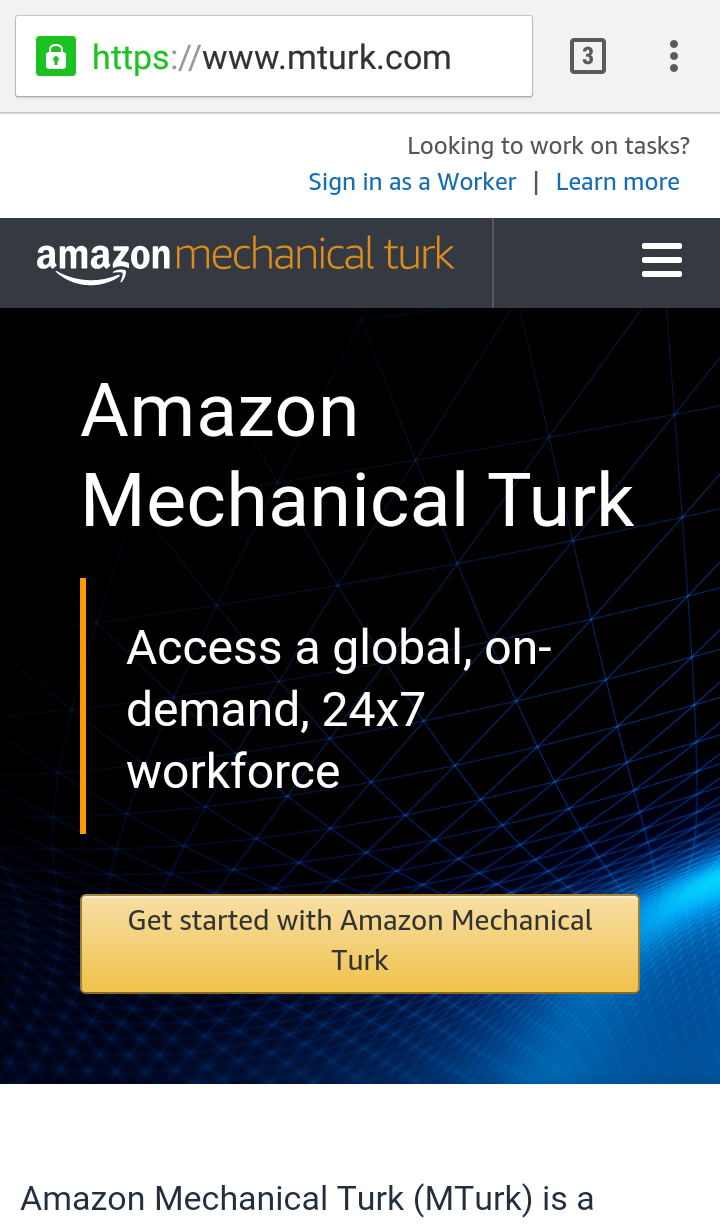 Earning From Amazon M Turk
