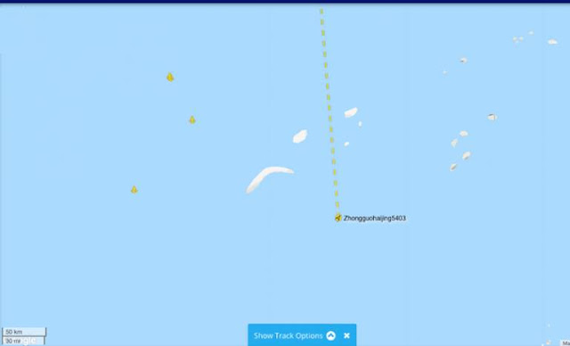 Hai tàu hải cảnh Trung Quốc vừa xâm phạm thềm lục địa phía nam Việt Nam
