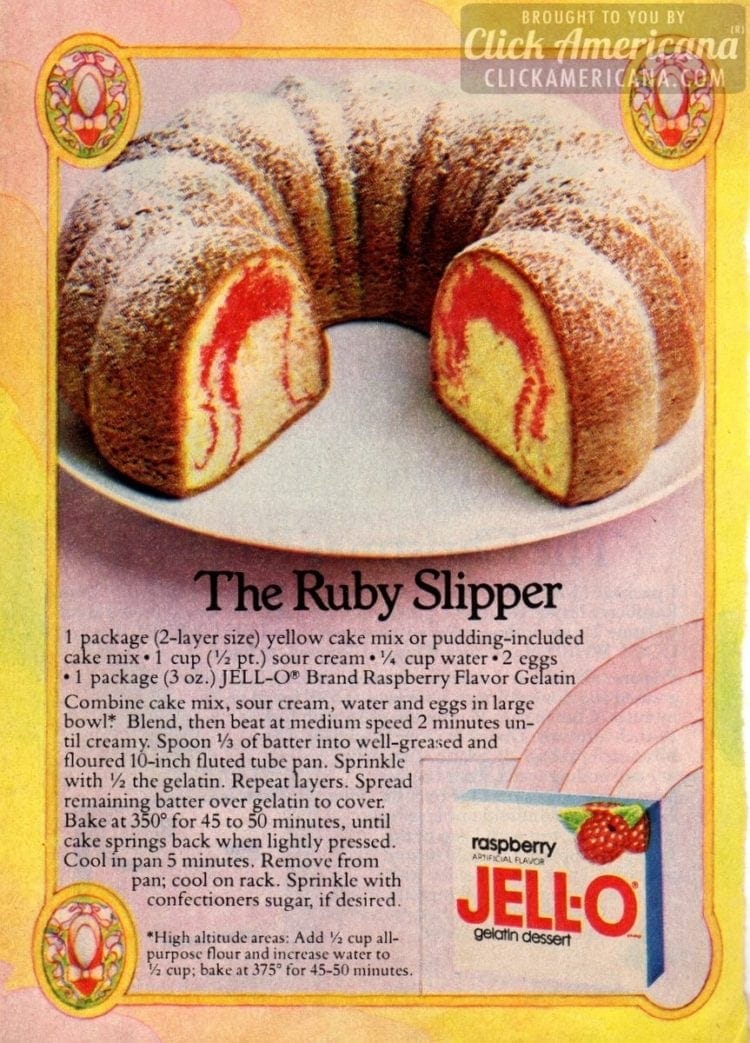 Happier Than A Pig In Mud Raspberry Jello Bundt Cake The Ruby Slipper