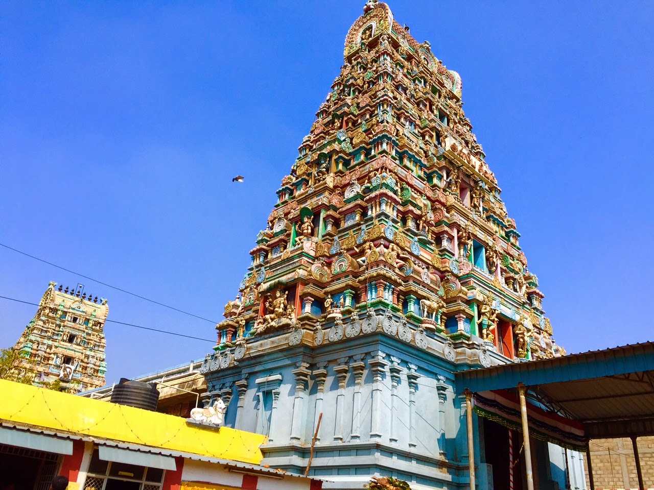 Temples of Chennai ancient Marundeeswarar Temple Thiruvanmiyur gopuram 