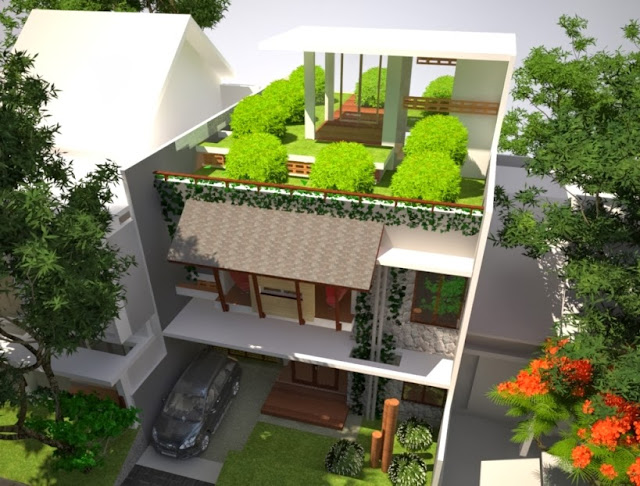 desain rumah kebun di perkotaan