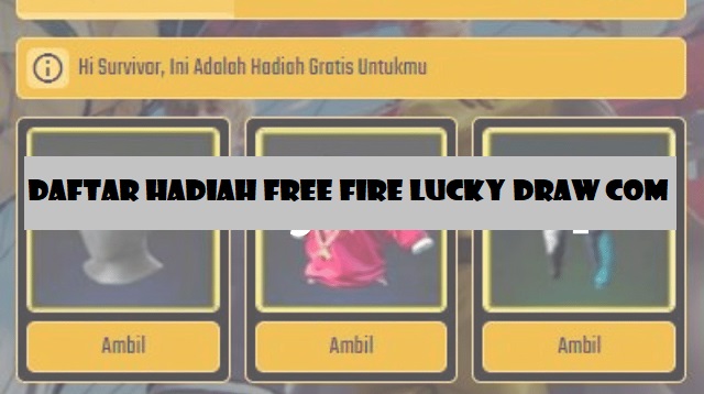  Free Fire ini merupakan salah satu jenis game yang populer dan sudah banyak yang memainka Free Fire Lucky Draw Com 2022