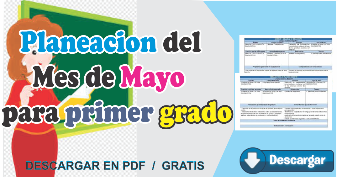 Planeacion del mes de Junio para primer grado