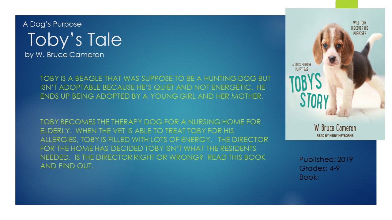 toby's story w bruce cameron