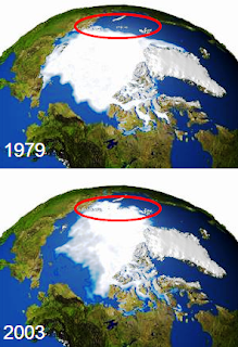 Earth's spin axis drifted through the solid crust toward Labrador.