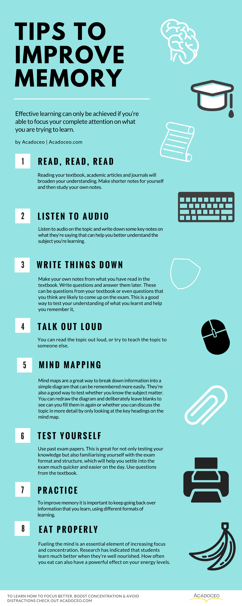 How to Memorize Things Faster Than Others Infographic