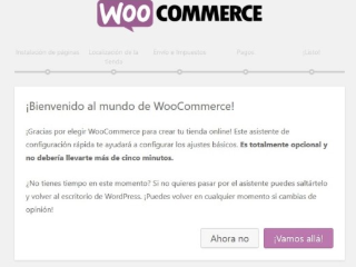 Asistente de configuración de WooCommerce