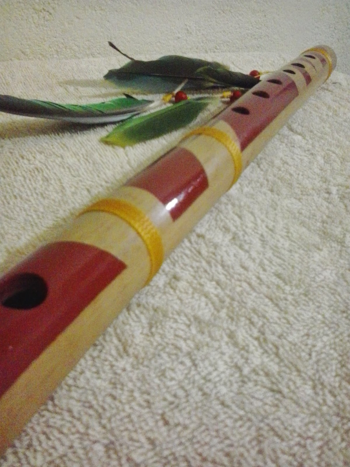 Flauta Transversal De Bambu Indígena G Flautas Artesanais