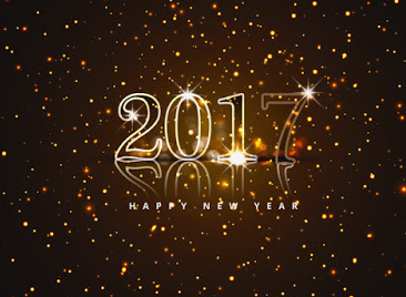Happy New Year 2017 Greetings Card