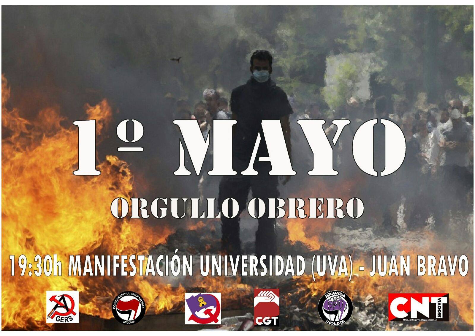 COMANDO ALCANTARILLA [Fotos Manifestación]. 1 de Mayo Orgullo Obrero. SEGOVIA.