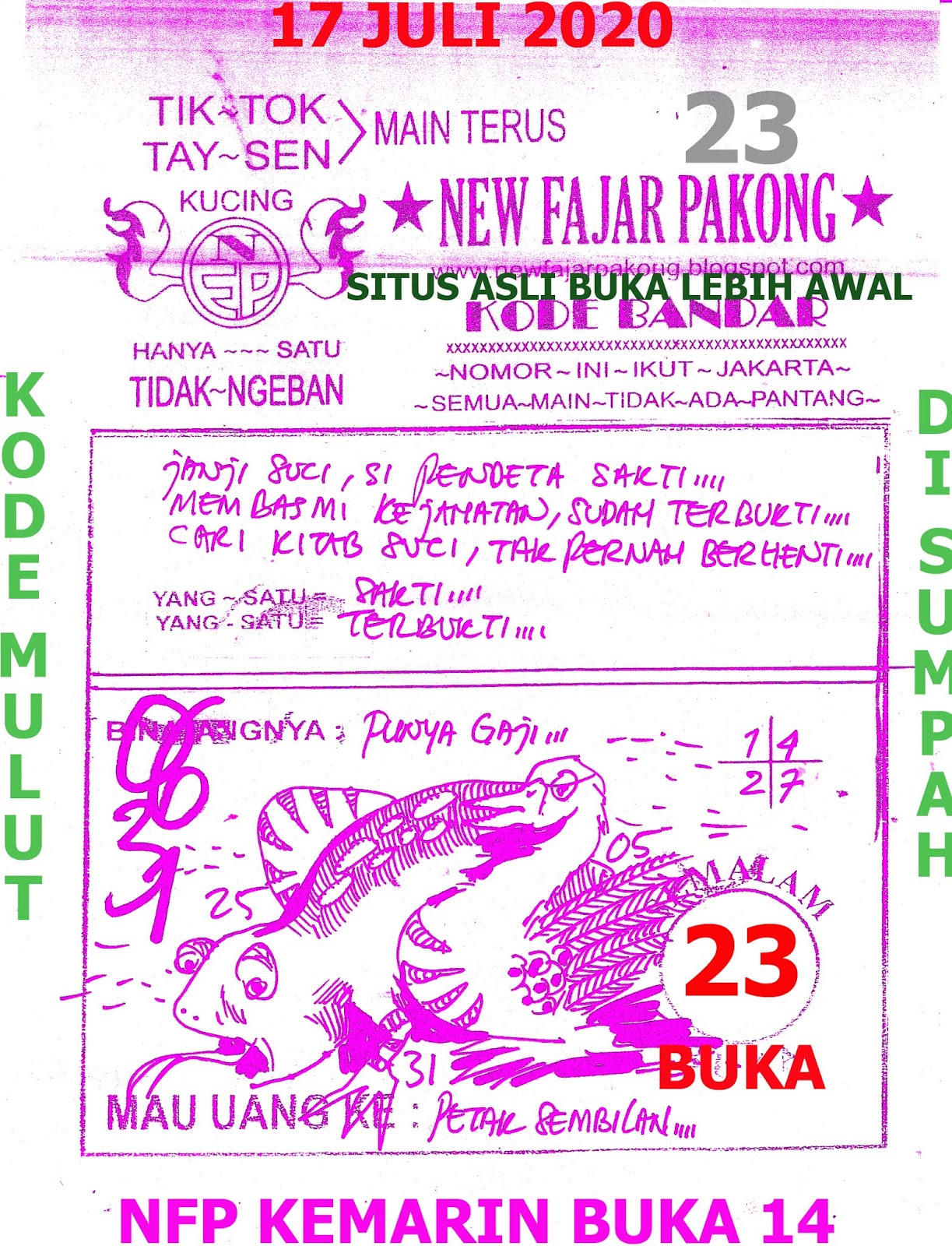 Syair Hk 17 Juli 2020 Prediksi Hk 17 Juli 2020 Ubertoto