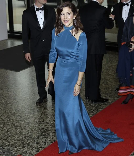 Crown Princess Mary wore a dress from Jesper Høvring Fall/Winter 2016-17 collection