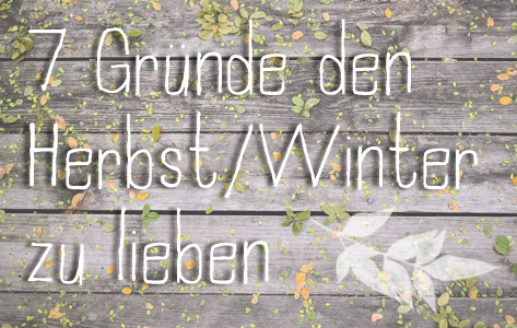 Gründe Herbst/Winter lieben!