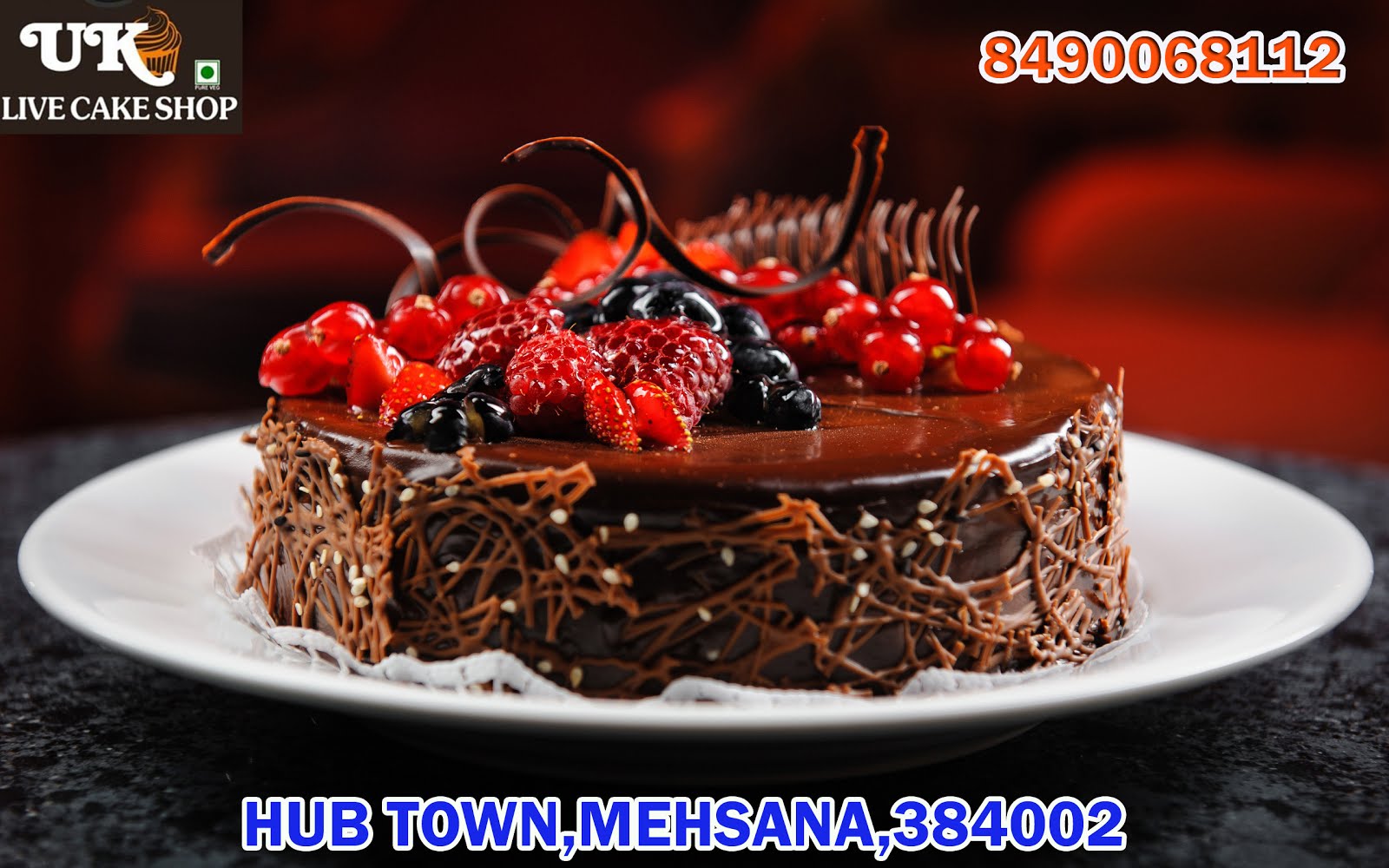 UK Live Cake Shop In Mehsana મહેસાણા માં આપના સામે ફ્રેશ