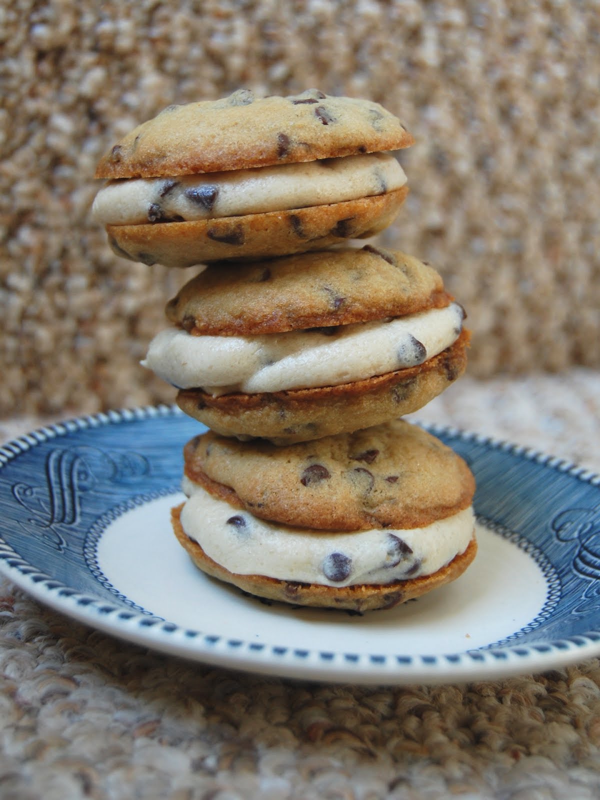 Cassie Craves Chocolate Chip Cookie Whoopie Pies with Cookie Dough
