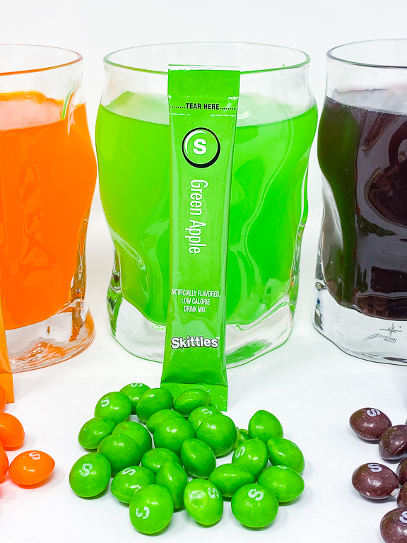 Tales of the Flowers Skittles Drink Mix flavor packets Drink the Rainbow