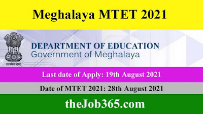 Meghalaya-MTET-2021