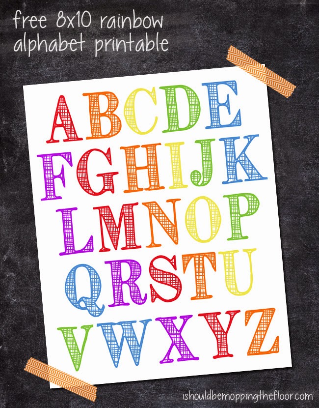 This free alphabet printable is perfect for nurseries, classrooms, homeschool rooms or just about anywhere! 