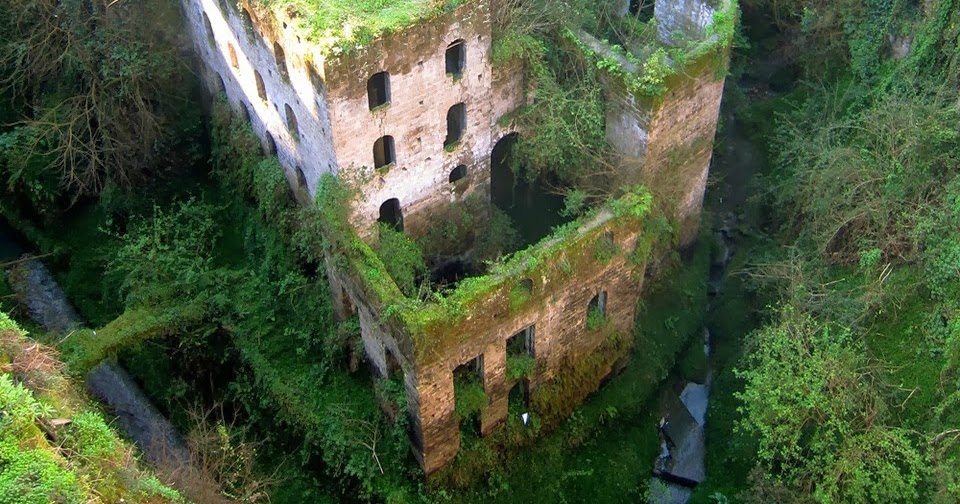 Deserted Places The abandoned mill in Sorrento, Italy