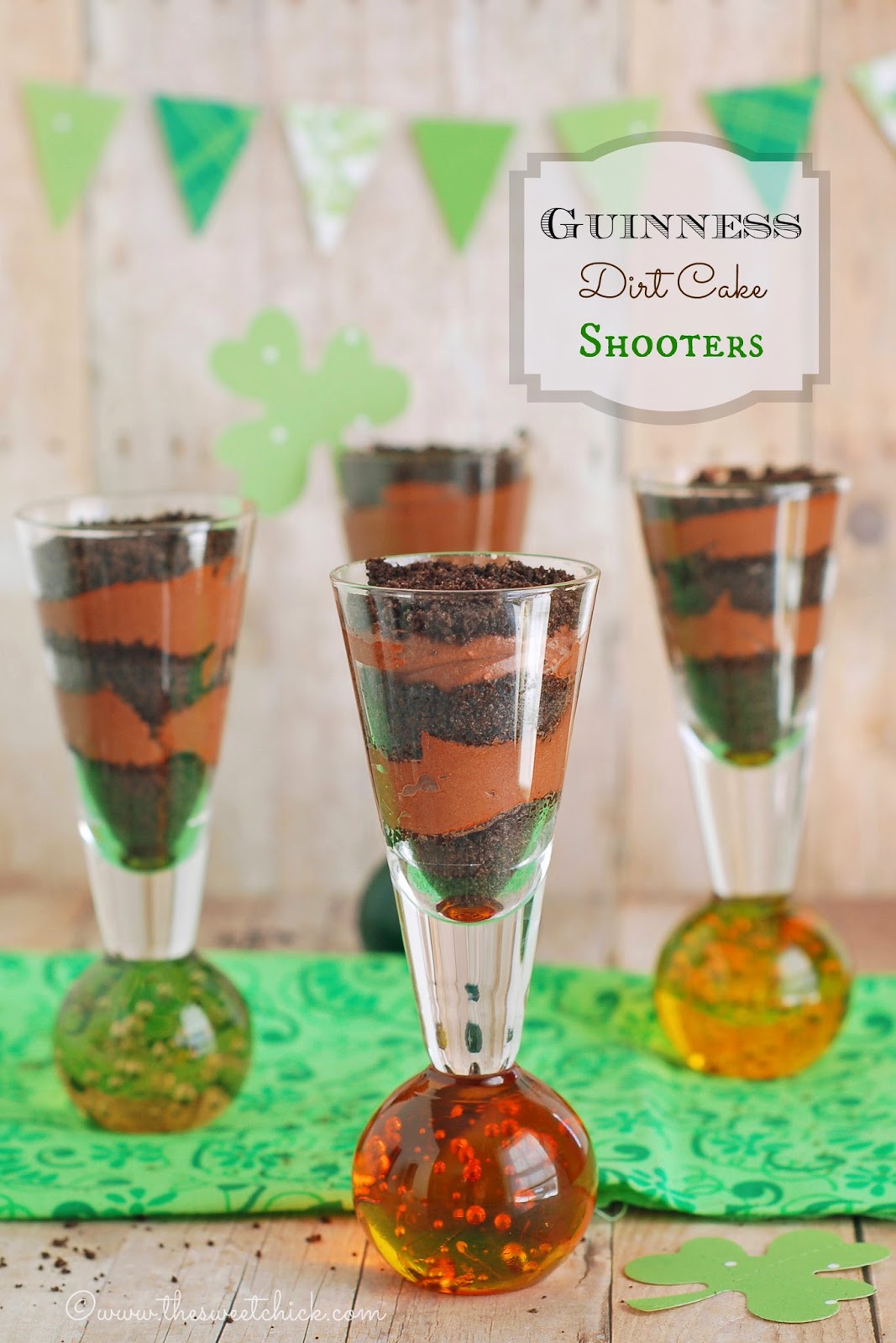 Guinness Dirt Cake Shooters by The Sweet Chick