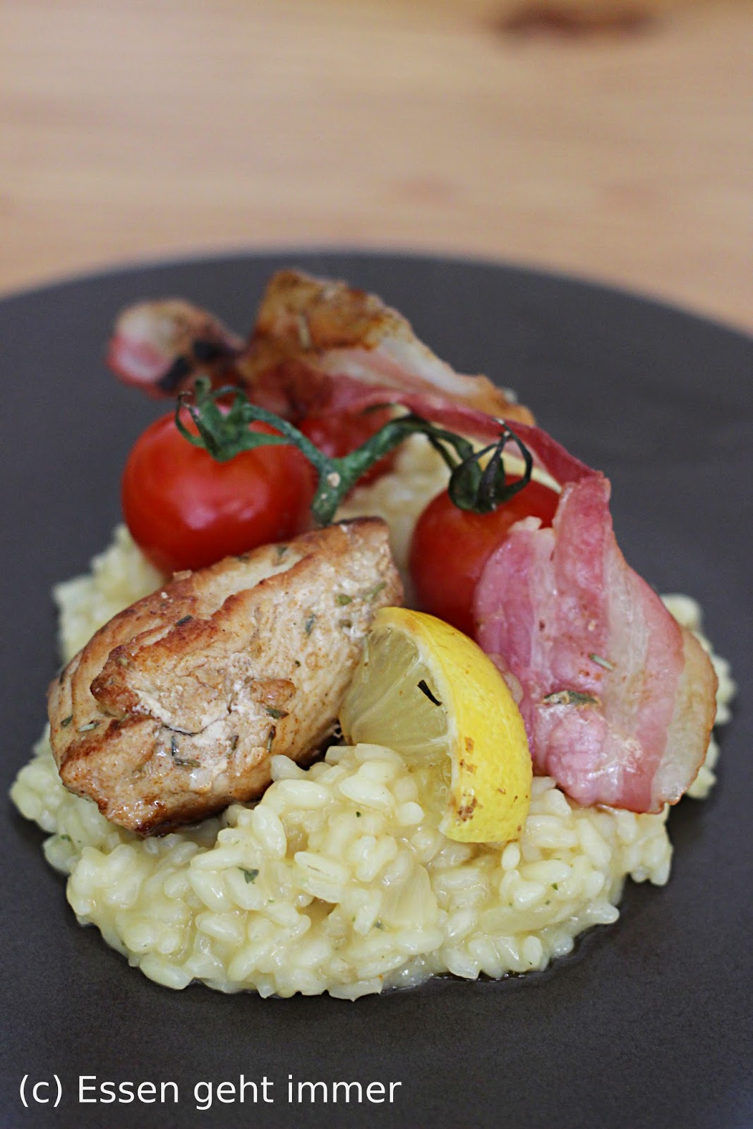 Essen geht immer: Risotto mit Tomaten-Zitronen-Huhn