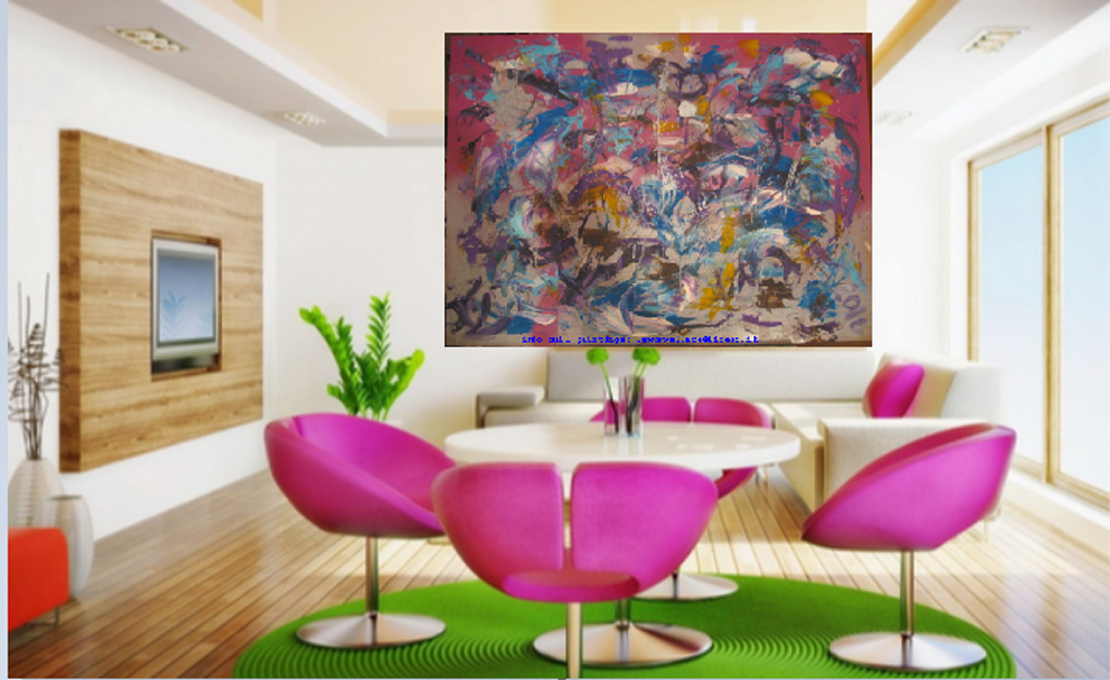 quadri astratti informali per soggiorno moderno 