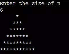 Pyramid pattern in c