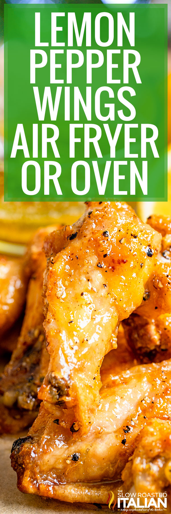 Easy Air Fryer Lemon Pepper Wings Recipe Food Is Four Letter Word