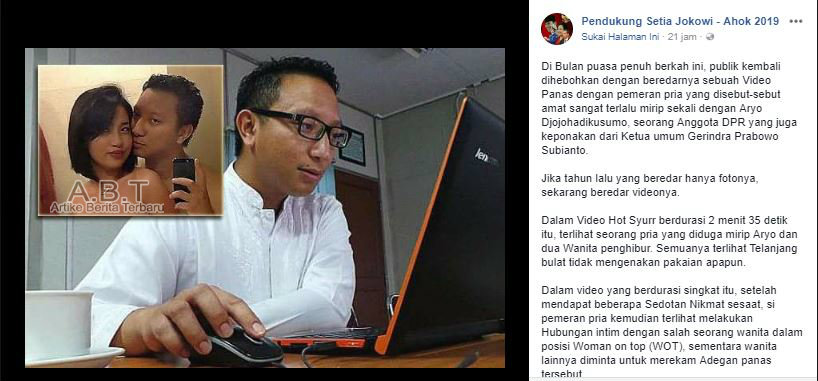 Dalam Video Hot Syurr berdurasi 2 menit 35 detik itu, terlihat seorang