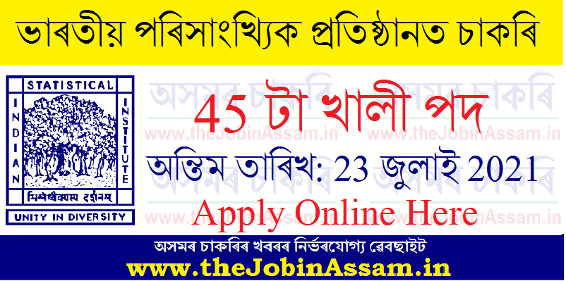 Indian Statistical Institute Recruitment: Indian Statistical Institute Recruitment: