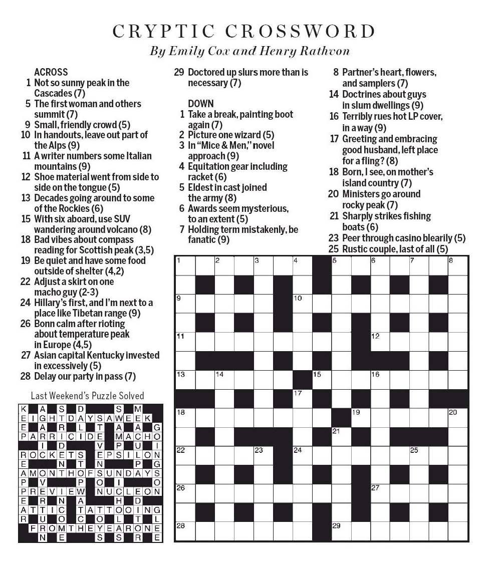 two masted sailboat crossword