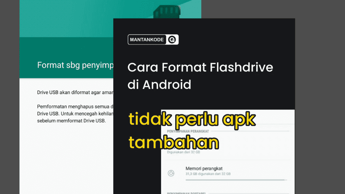 Format Flashdrive di Android tidak Perlu APK Tambahan Format Flashdrive di Android tidak Perlu APK Tambahan