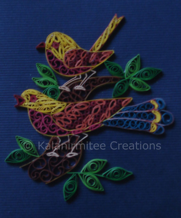 Paper Quilling Birds Kalanirmitee Creations
