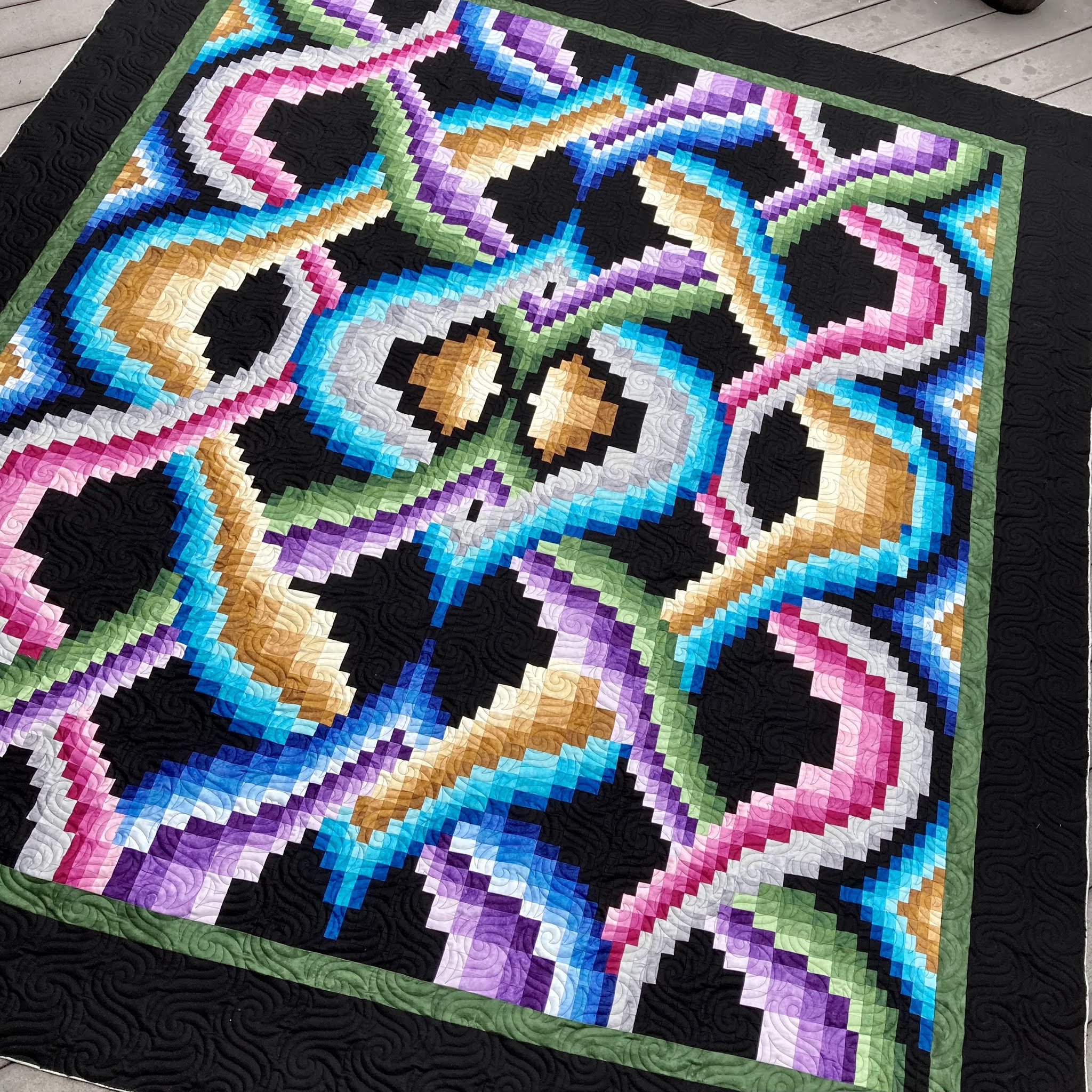 Grace and Peace Quilting ♛ A QueenSized Bargello Quilt