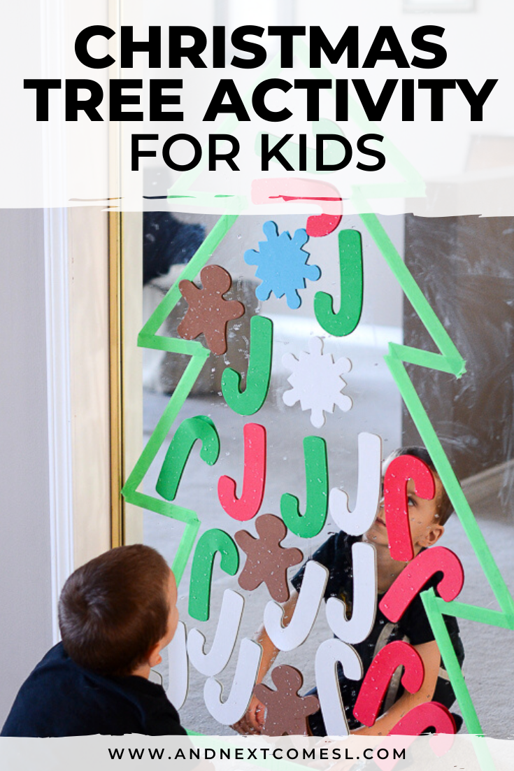 Christmas tree activity for toddlers and preschool kids
